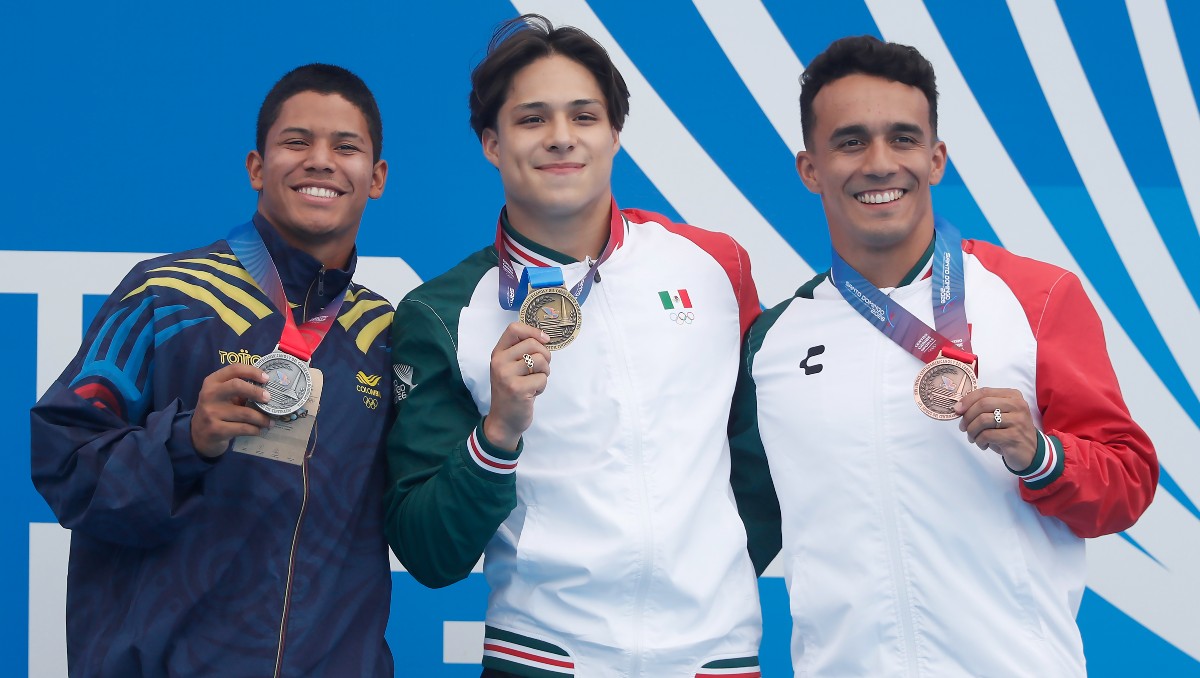 Osmar Olvera y Juan Celaya ganan medallas en trampolín tres metros en los Juegos Centroamericanos (EFE)