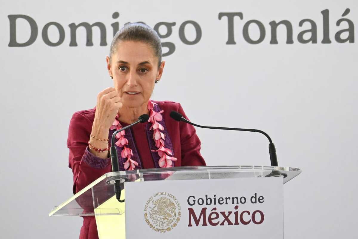 La Presidenta se refirió al examen de control presencial que anunció la UNAM. | Foto: Daniel Augusto