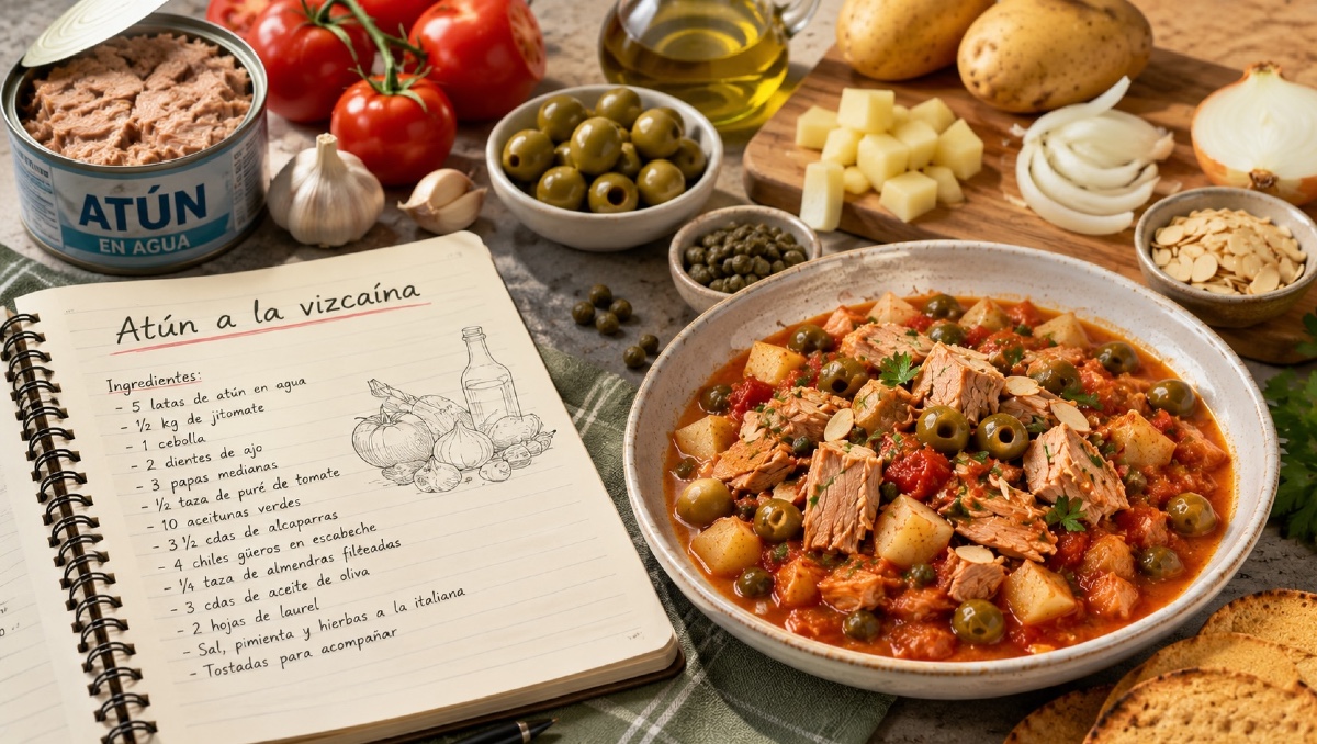 Receta de atún a la vizcaína de Profeco: comida para 6 por solo $200 | IA DISCOVER