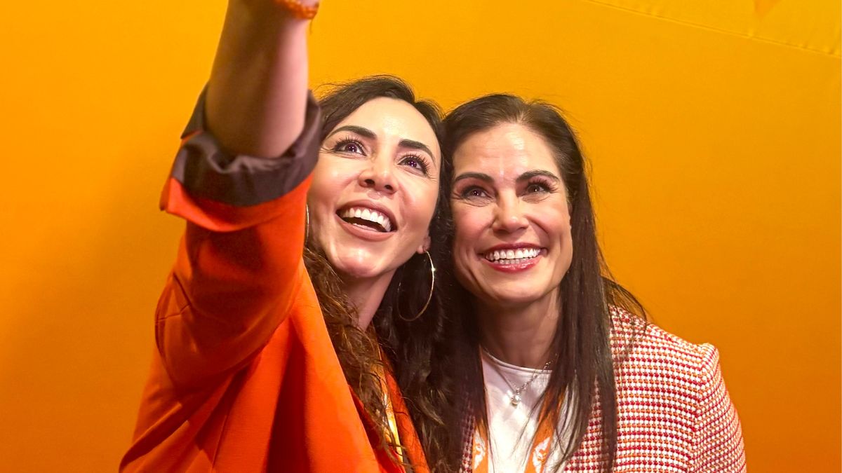 Alejandra Gutiérrez y Yulma Rocha, coordinadora estatal de Movimiento Ciudadano en Guanajuato. | Redes Sociales de Alejandra Gutiérrez