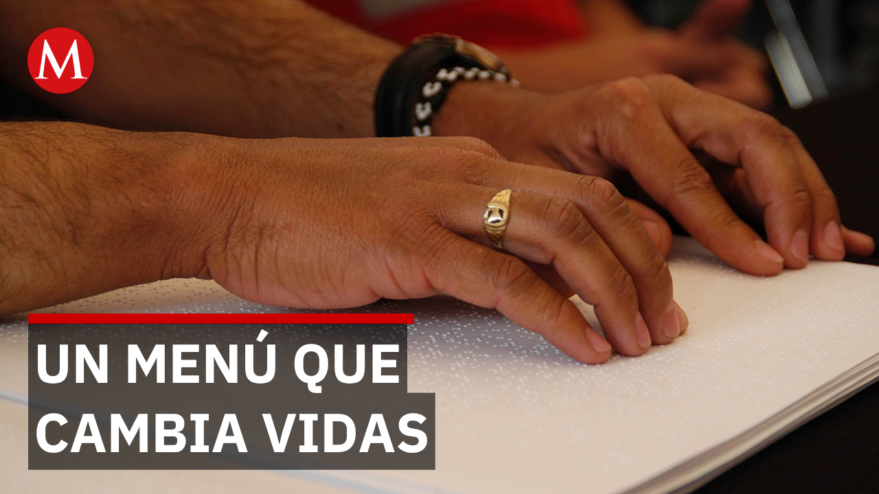 Crean menús en braille para que personas con discapacidad visual coman con autonomía
