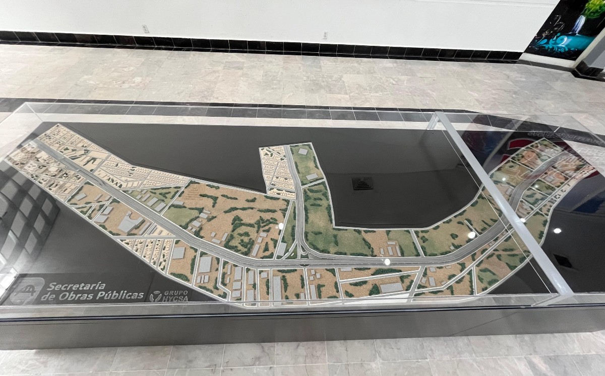 Maqueta oficial del Proyecto Viaducto Tampico-Altamira. | Foto: Yazmín Sánchez