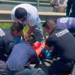 Un motociclista sufrió un traumatismo craneoencefálico al derrapar en la carretera Tampico-Mante, en Altamira; fue trasladado grave al hospital.