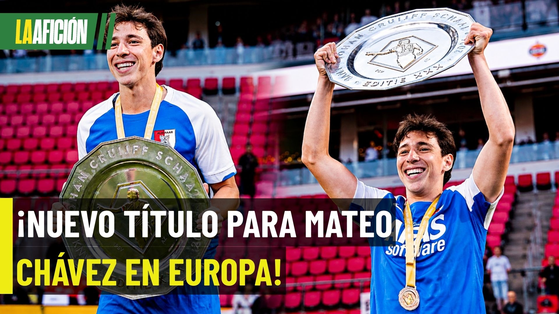 ¡Orgullo mexicano! Mateo Chávez se corona campeón de la Supercopa neerlandesa