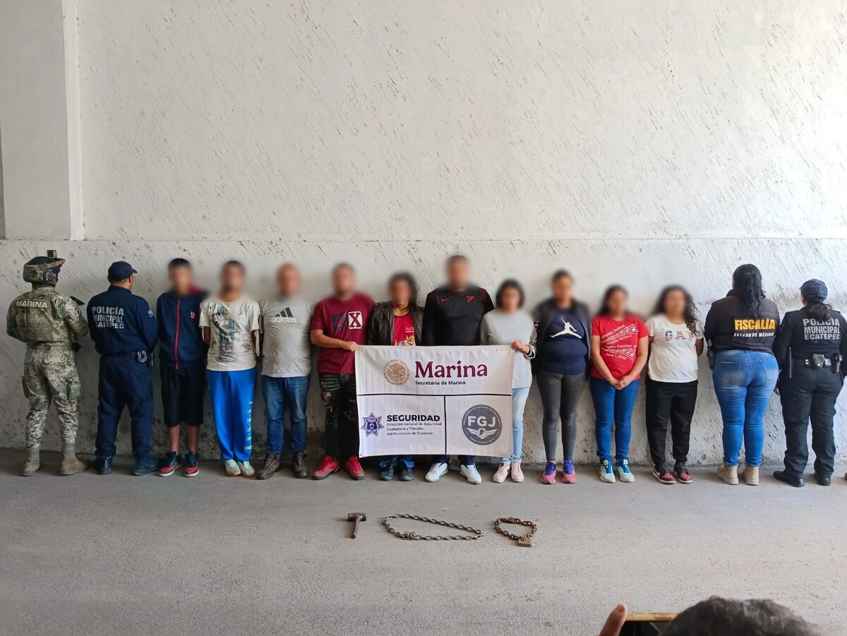 Policía de Ecatepec y Marina evitan despojo en la colonia Hank González. | Especial