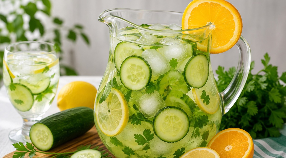 Receta paso a paso de agua fresca de pepino. | IA