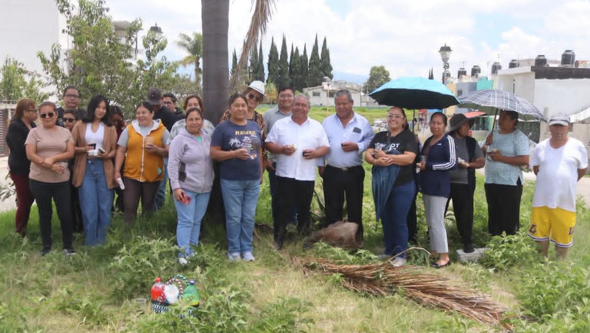 Severiano de la Rosa Romero, continúa recorriendo el municipio de Amozoc | Cortesía Ayuntamiento