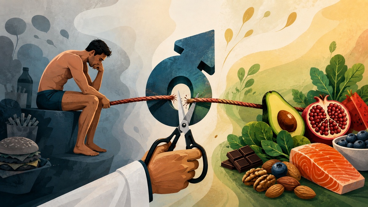 La alimentación influye en las erecciones. Conoce los mejores alimentos (y los que debes evitar) para combatir la disfunción eréctil según la ciencia.
