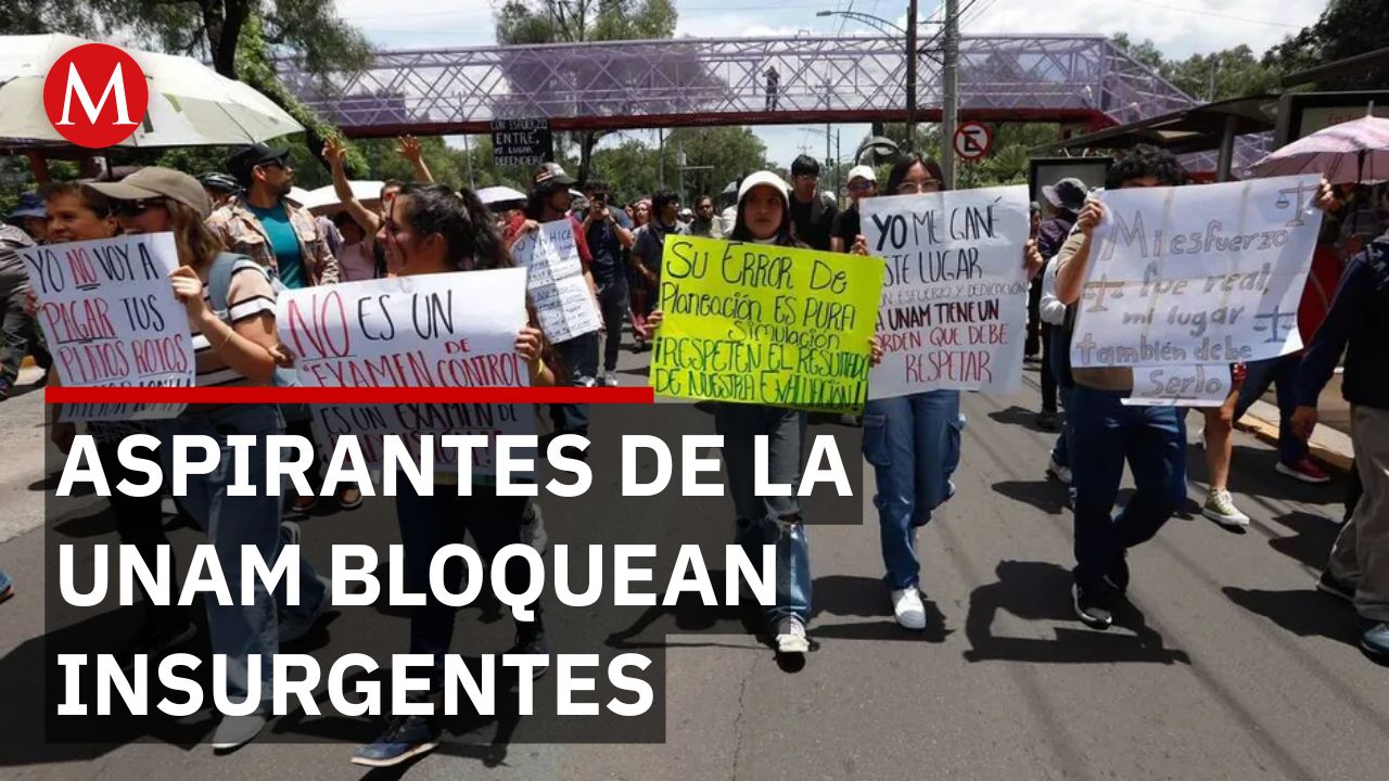 Aspirantes bloquearon Insurgentes tras exigir respetar resultados de examen UNAM