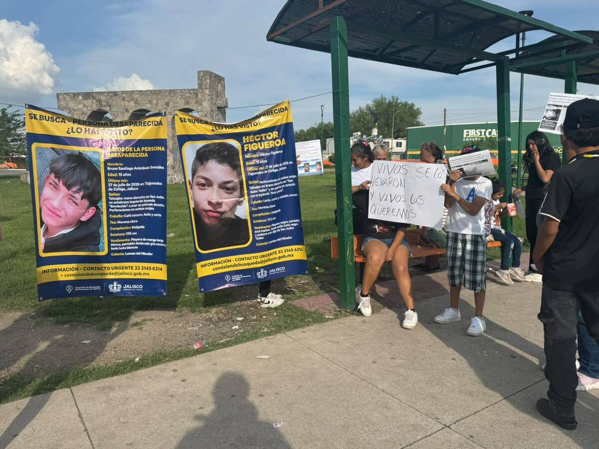 Familiares piden avances en la búsqueda de los menores. (Luis Pedraza)