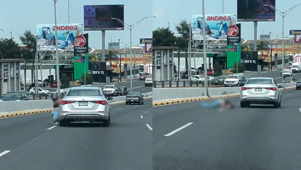 La mujer fue arrastrada por varios metros de la avenida Fidel Velázquez. | Especial