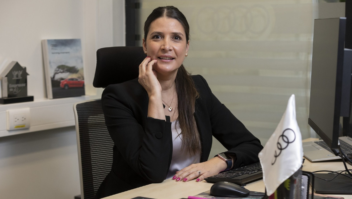 Sahie Gazal Yunes, vocera oficial de la planta de San José Chiapa y directora de Liderazgo, Cultura y Asuntos Públicos de Audi Puebla | Cortesía AUDI