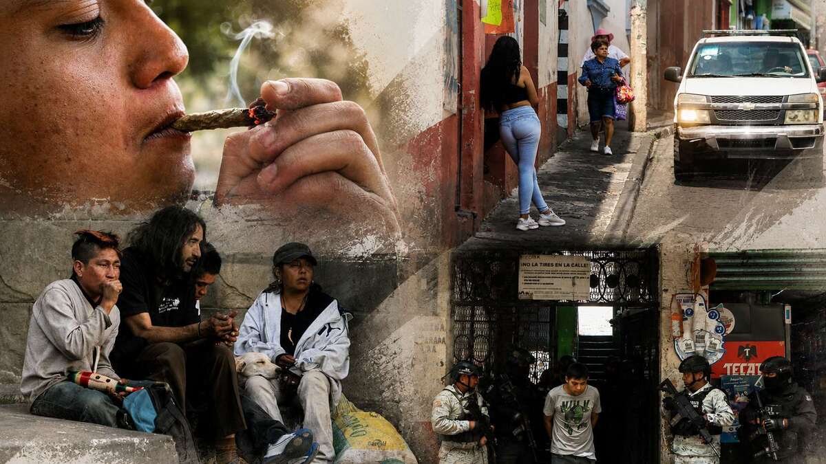Los adictos caen en un círculo vicioso que los vuelve más vulnerables ante la sociedad | Diseño: Rafael Mejía creada con IA.