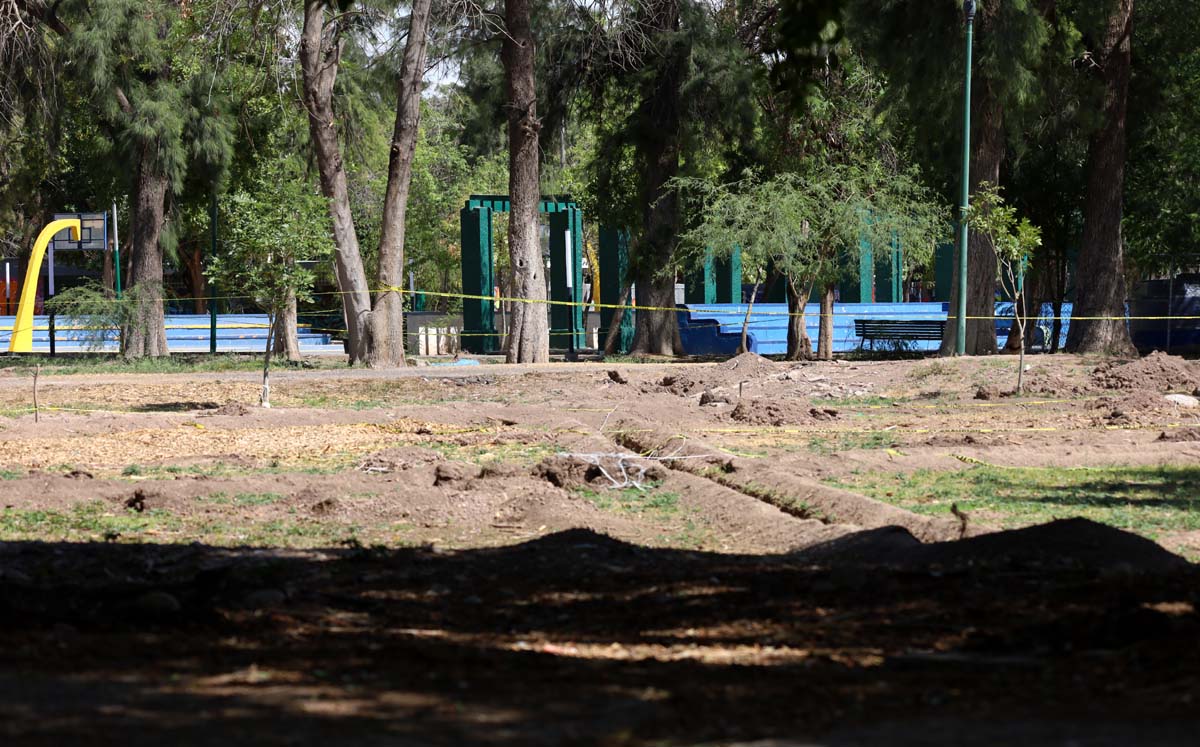 Darán mantenimiento a canchas del Bosque Venustiano Carranza de Torreón. | Foto: Verónica Rivera