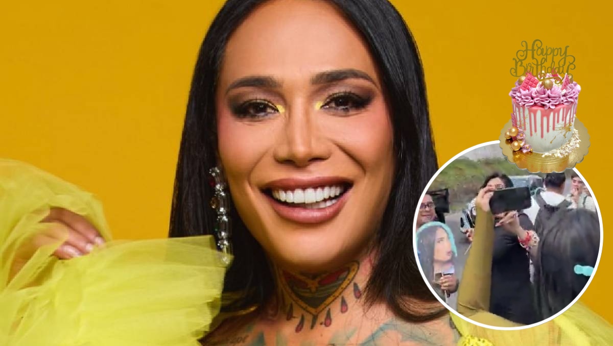 Karina Torres recibe serenata afuera de la Casa de los Famosos