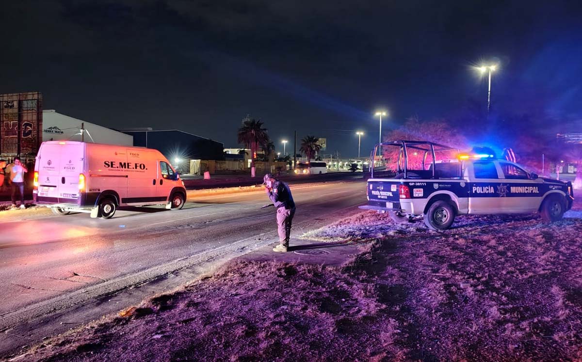 Muere peatón arrollado en Gómez Palacio. | Foto: Alejandro Escobedo