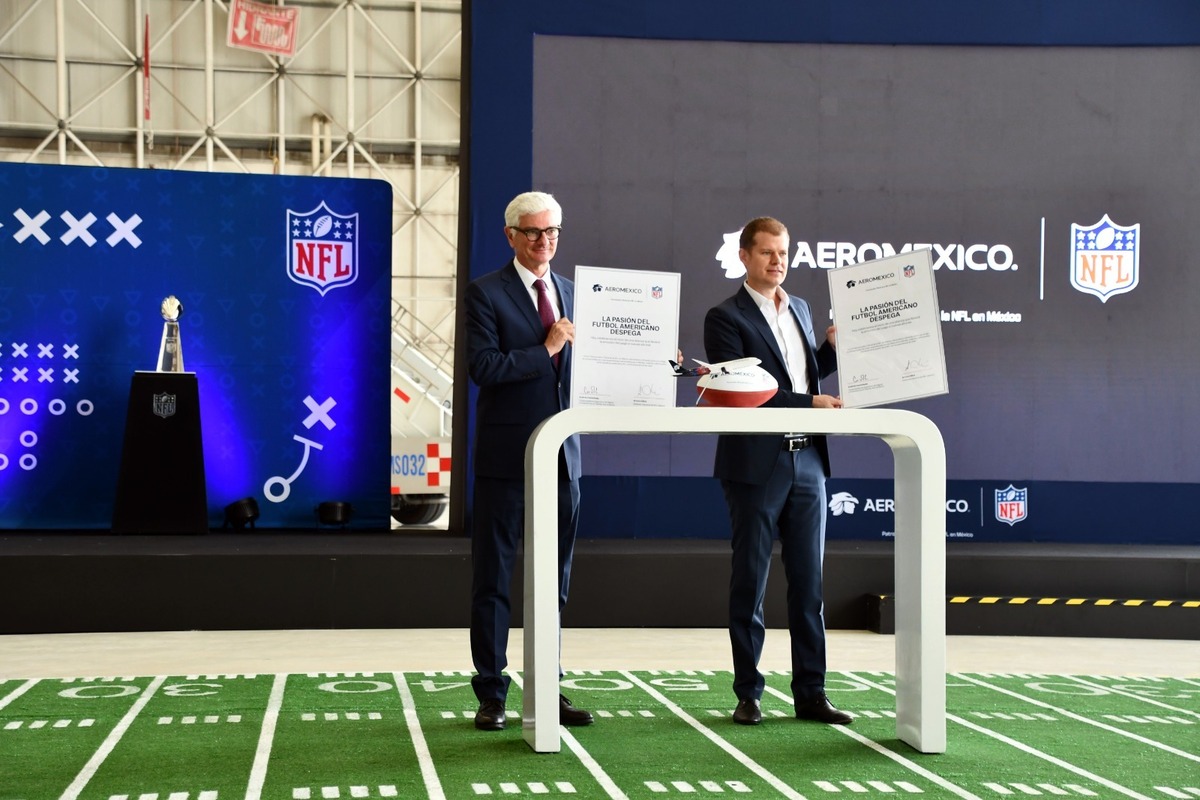 El acuerdo permitirá desarrollar promociones exclusivas para los usuarios de Aeroméxico Rewards durante toda la temporada de la NFL. | Foto: Especial