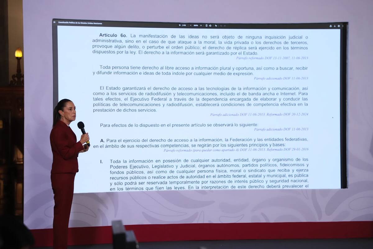 La Presidenta subrayó que los lineamientos no buscan censurar. | Foto: Octavio Hoyos