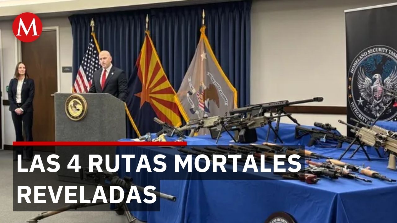 Tráfico de armas: 9 de cada 10 que llegan a México provienen de Estados Unidos