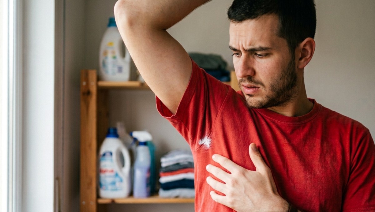Truco para eliminar manchas de desodorante en la ropa (IA)