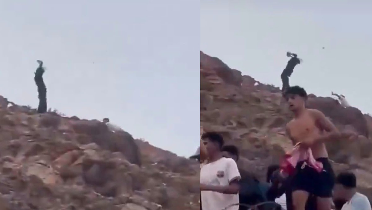 Un video captó la agresión del guardia fronterizo al migrante. | Especial
