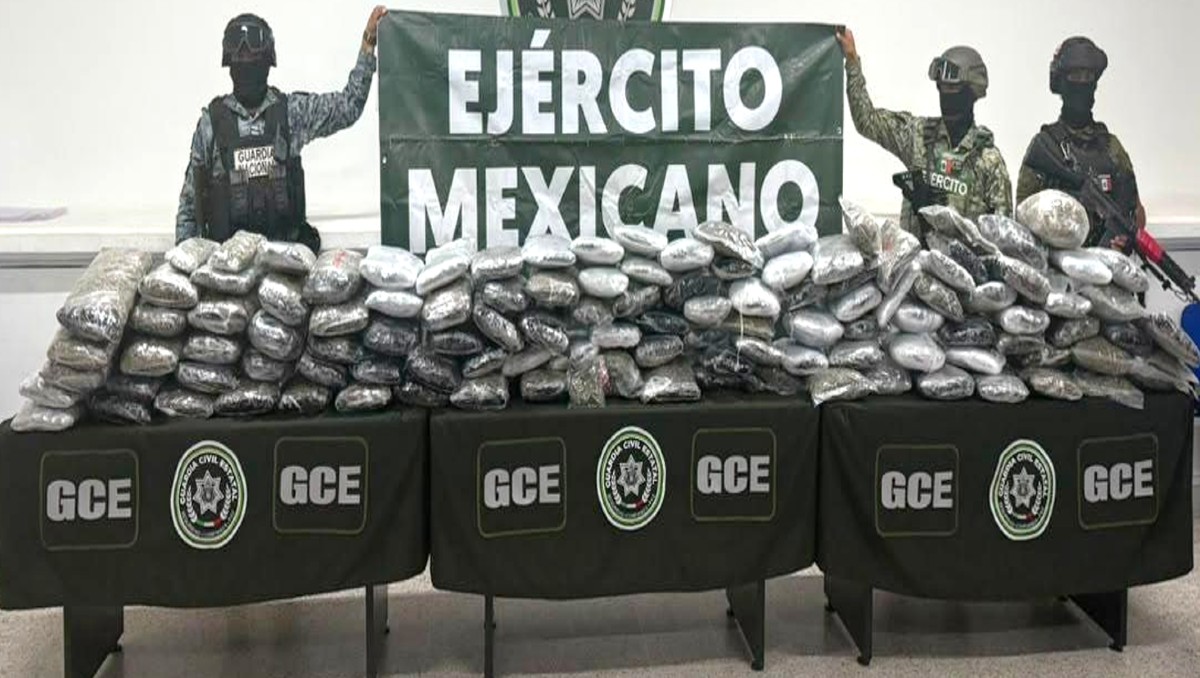 El aseguramiento de la droga ocurrió tras un operativo desplegado en un camino rural.| Foto: Especial