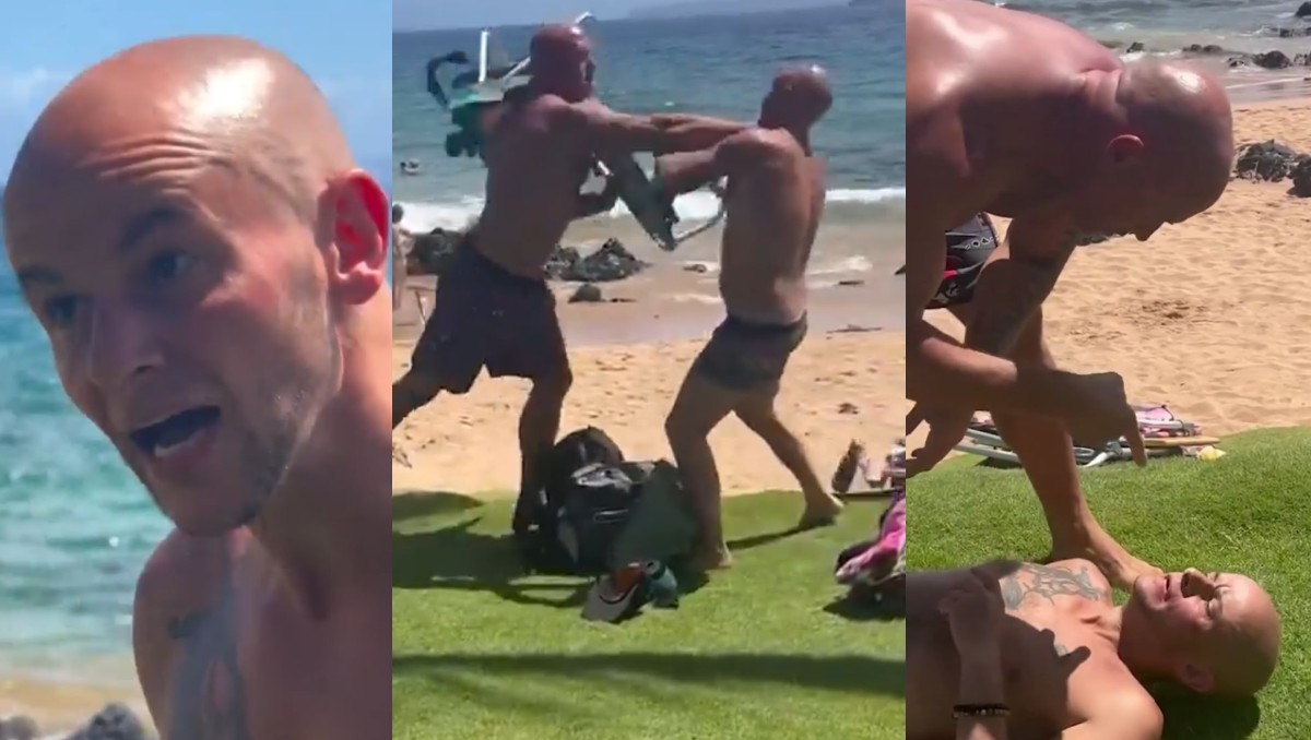 El atercado ocurrió en la playa Keawakapu en la isla de Maui, Hawai. | X: Libs of TikTok