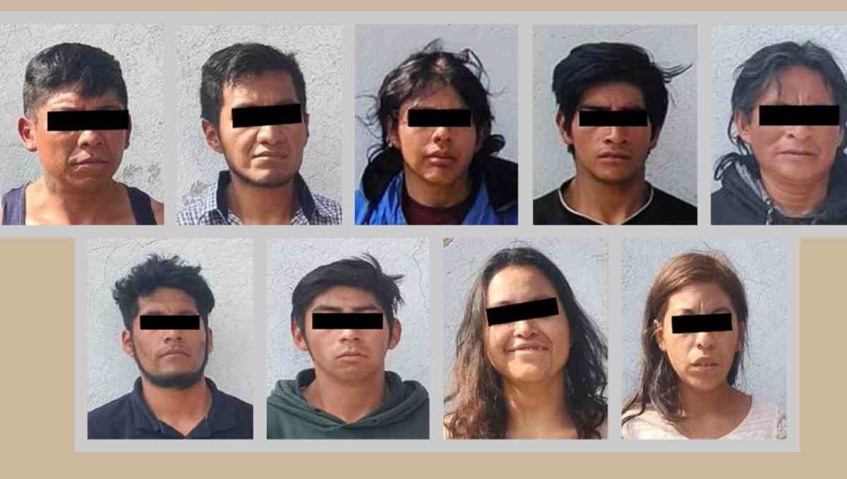 Autoridades federales, estatales y municipales aseguraron a 17 personas en un presunto narcopunto de Toluca. | Foto: Especial
