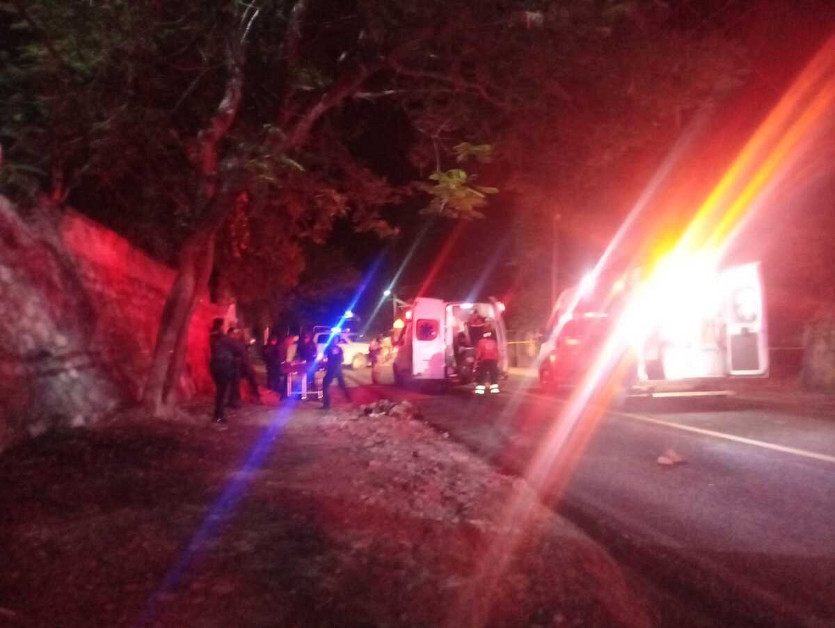 Elementos de seguridad resguardaron la zona tras la agresión armada en El Naranjo |Foto: Flor Miranda Mayo