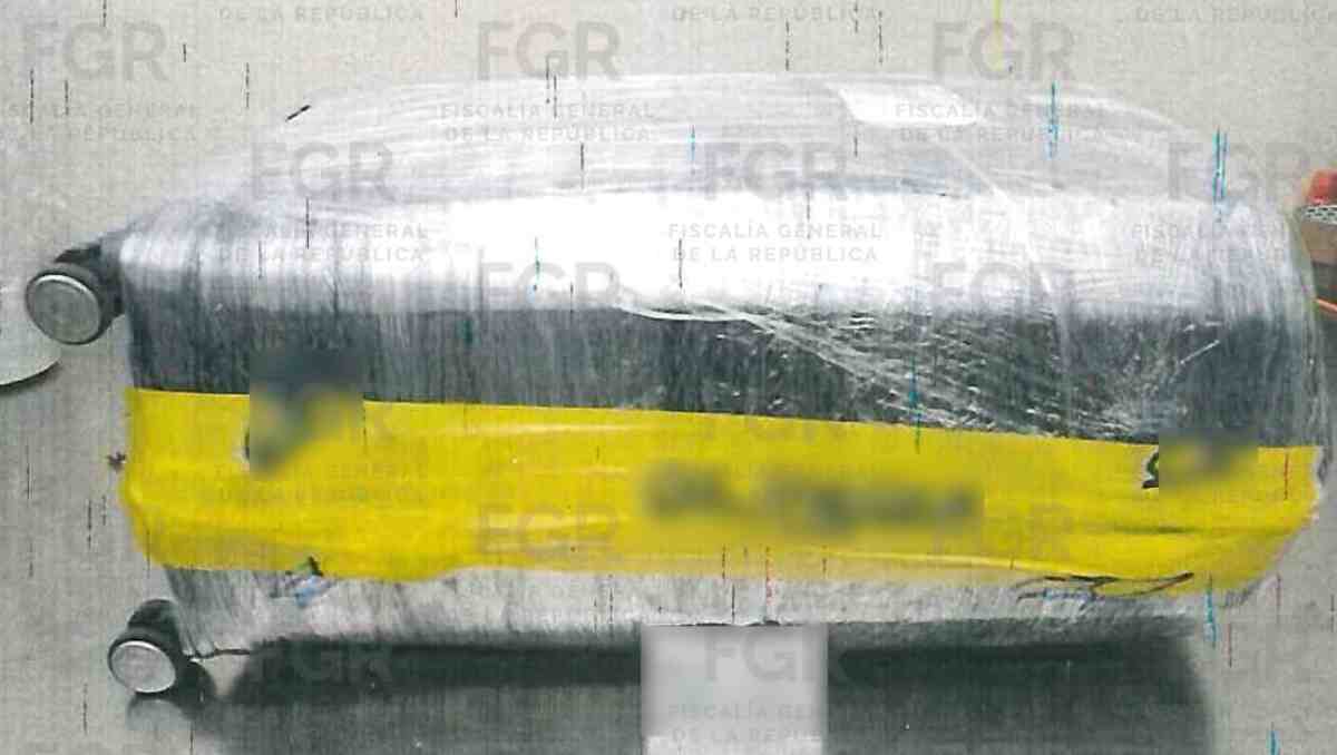 Fueron localizados 23 paquetes ocultos en el equipaje. | Foto: Especial