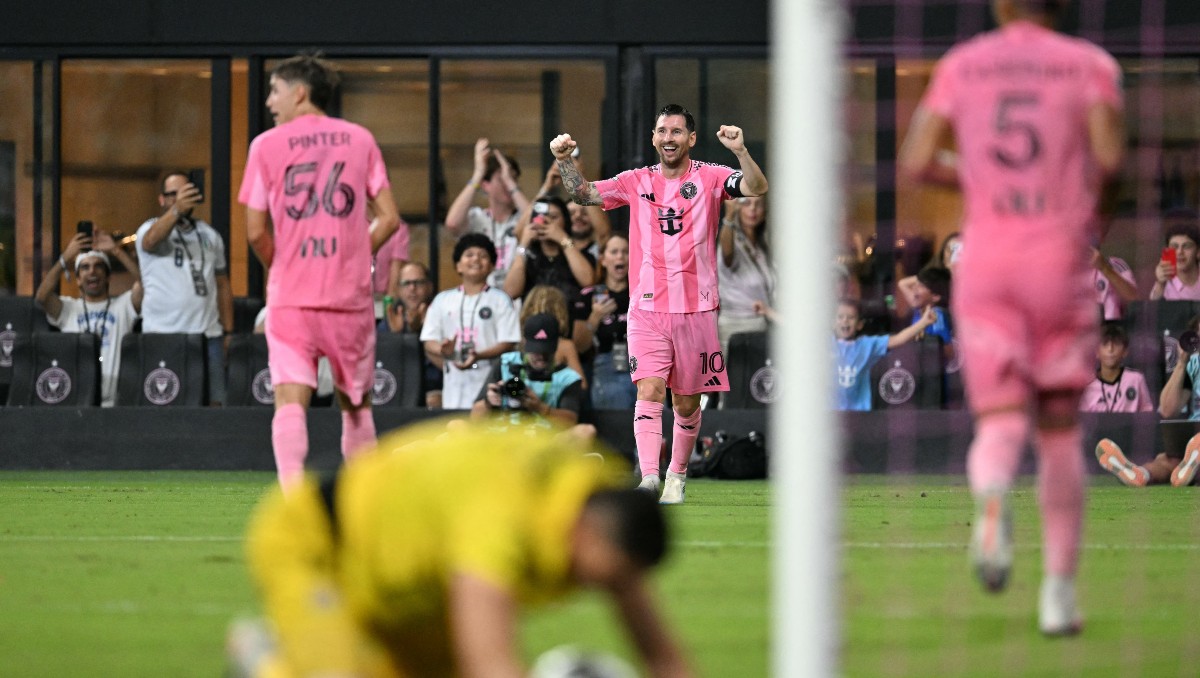 Con doblete de Lionel Messi, el Inter de Miami goleó al Atlético de San Luis en el partido de la Jornada 1 de la Leagues Cup.