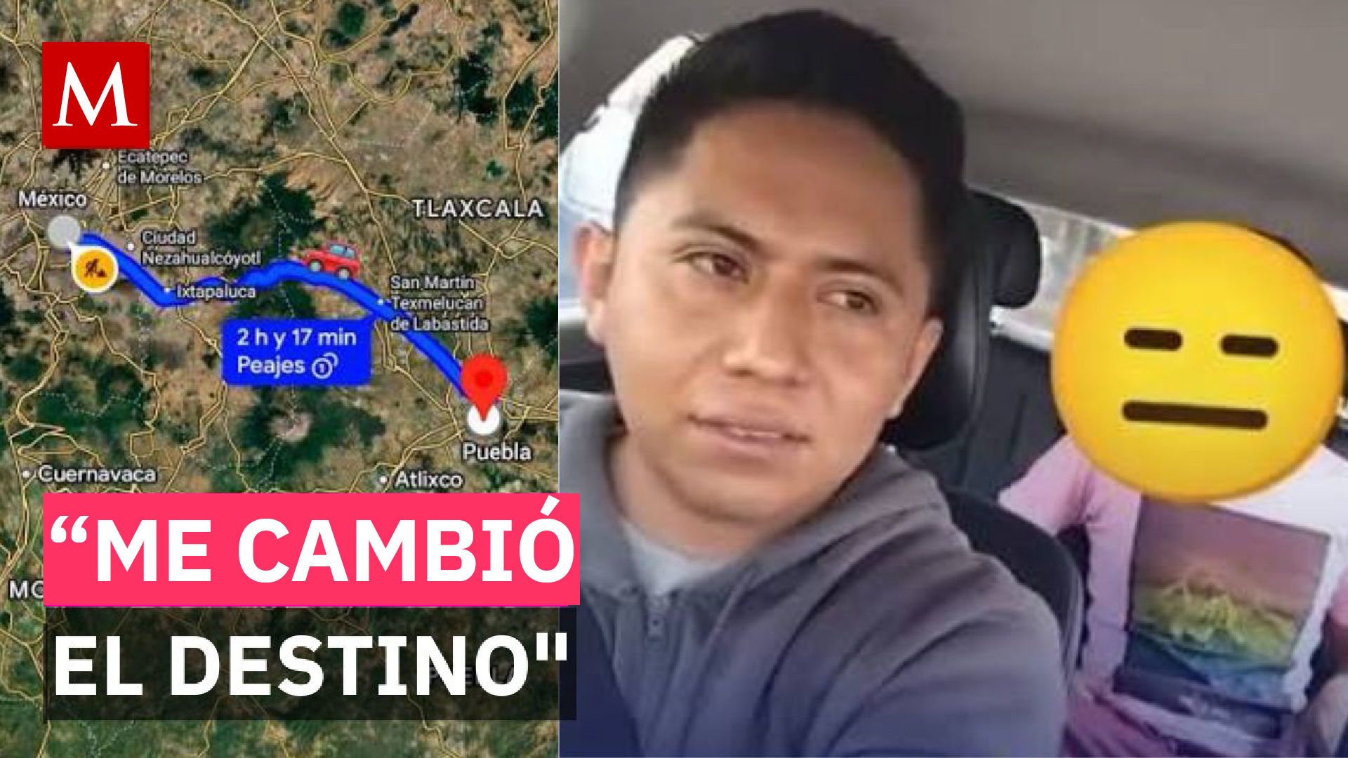Pasajero quería ir de CDMX a Puebla por bajo costo y conductor de app lo confronta