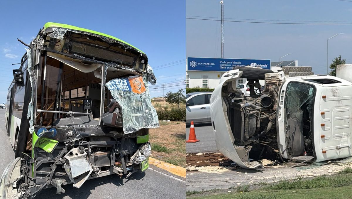 El percance se registró en el cruce de las avenidas Eloy Cavazos y San Francisco. | Especial