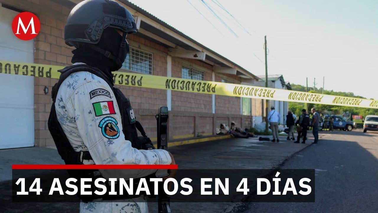 Sinaloa registra 14 homicidios en primeros 4 días de agosto, incluyendo al creador César Gastélum