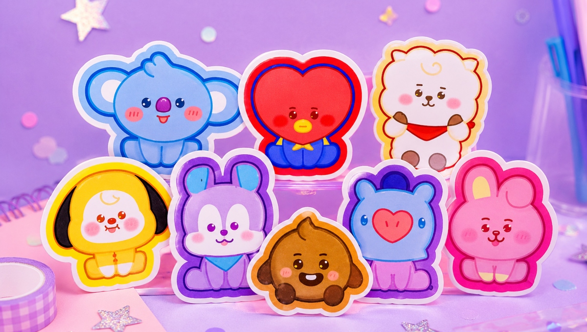 Cómo hacer stickers de los personajes de BT21 de BTS en 4 sencillos pasos | IA M2