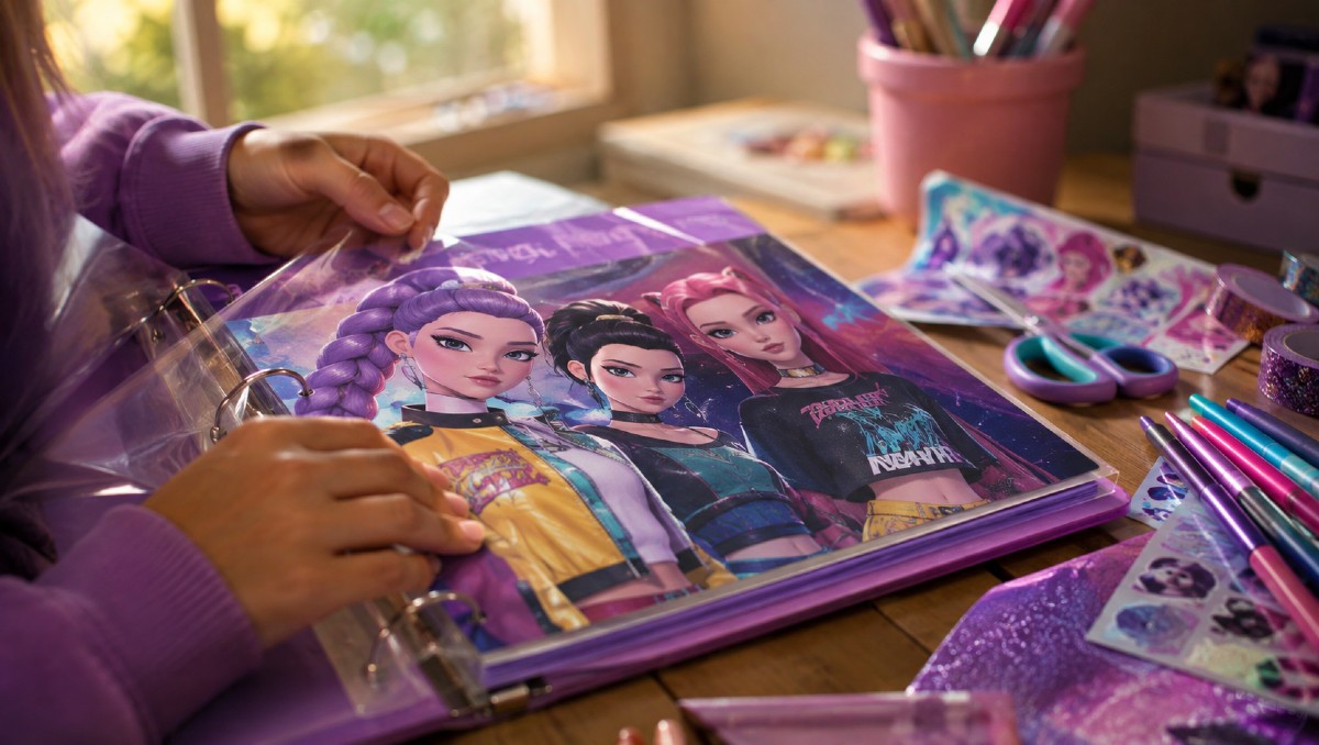 Cómo hacer una carpeta de las Huntrix para el regreso a clases | IA DISCOVER
