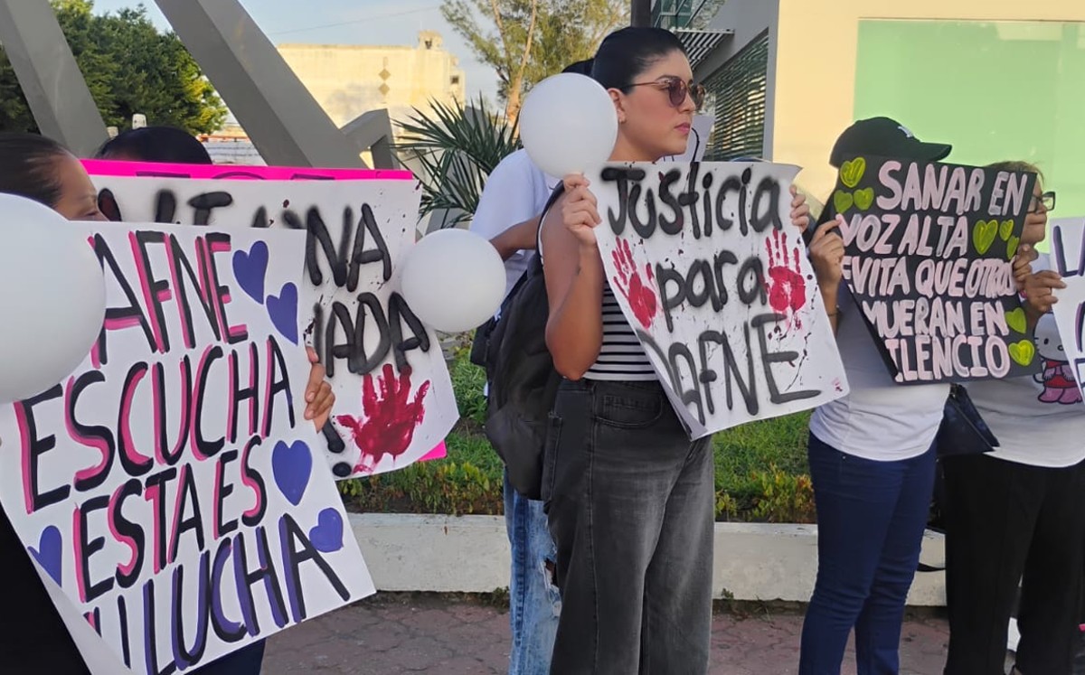 Caso Dafne: protesta en Ciudad Madero exige que la Fiscalía "no se haga de la vista gorda". | Foto: Sergio Sánchez