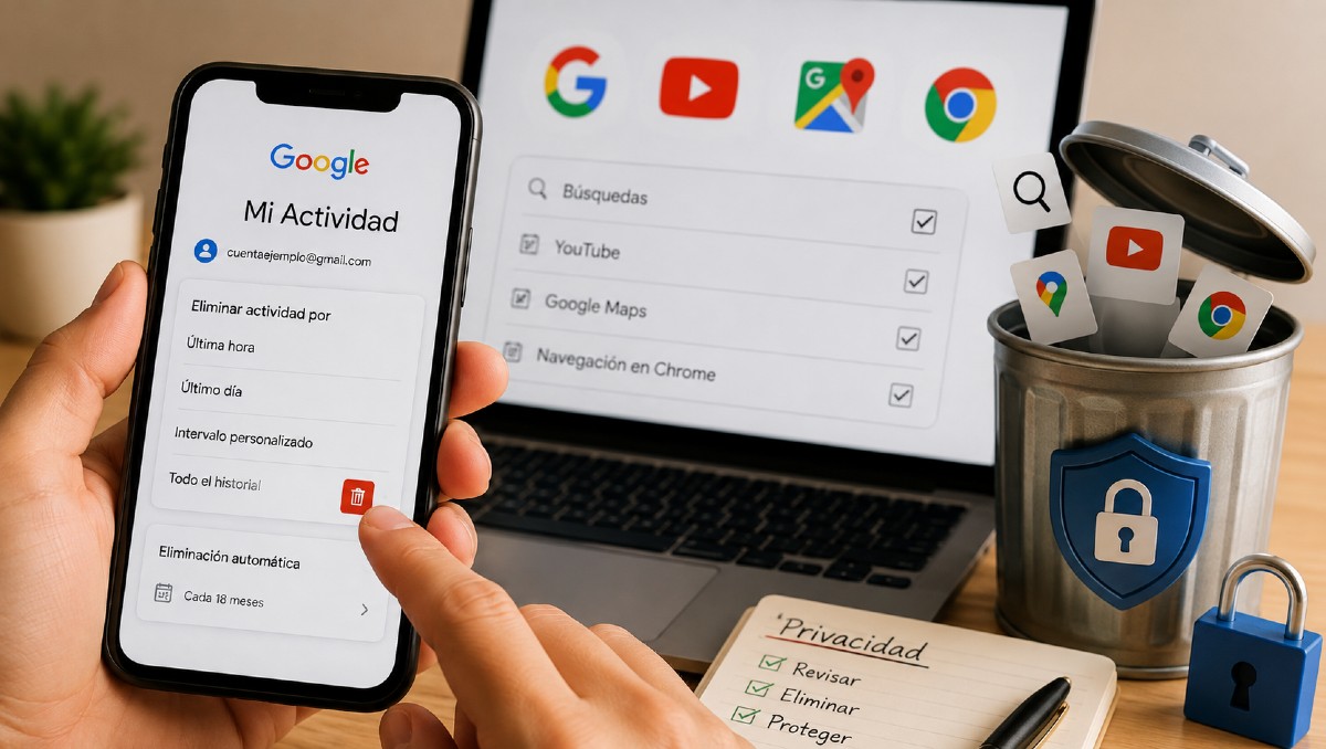 Cómo eliminar tu actividad de Google y proteger tu privacidad