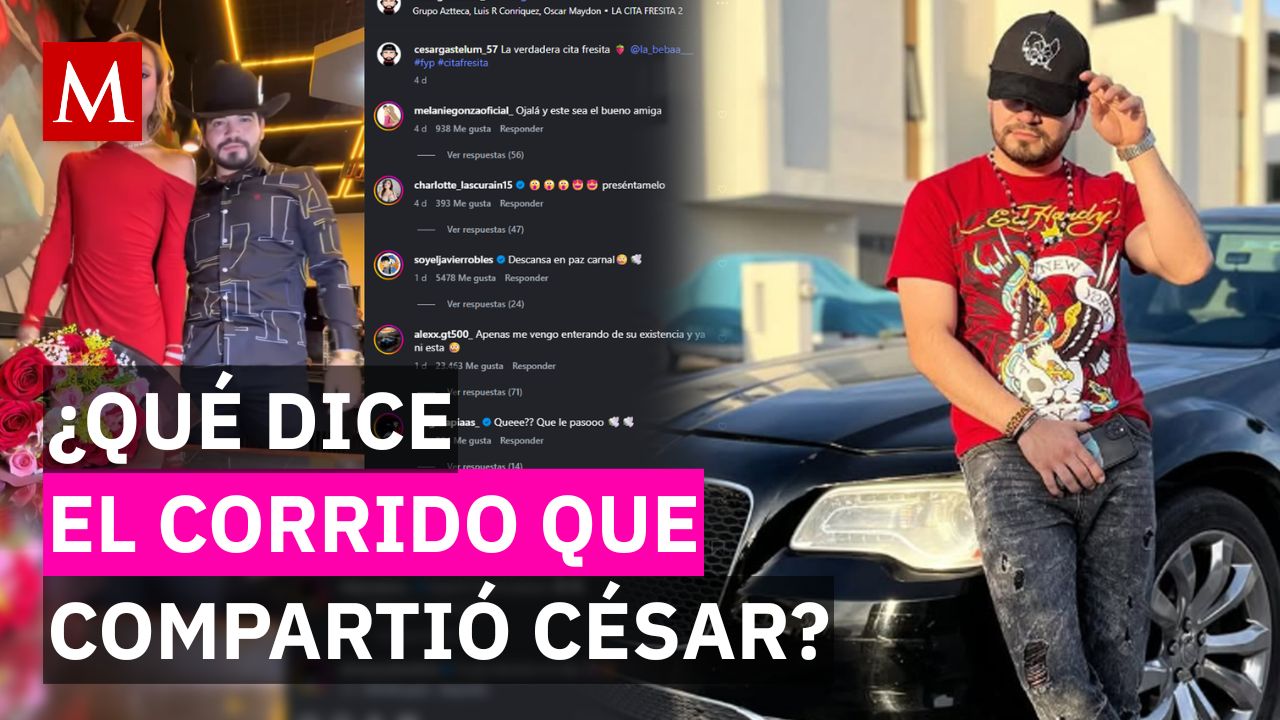 Éste es el corrido que César Gastélum publicó antes del ataque en el que murió