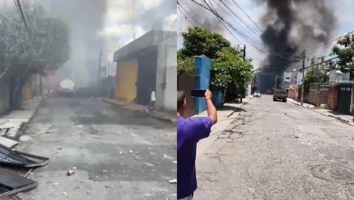 La columna de humo fue visible a gran distancia. | Especial