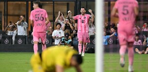 Con doblete de Lionel Messi, el Inter de Miami goleó al Atlético de San Luis en el partido de la Jornada 1 de la Leagues Cup.