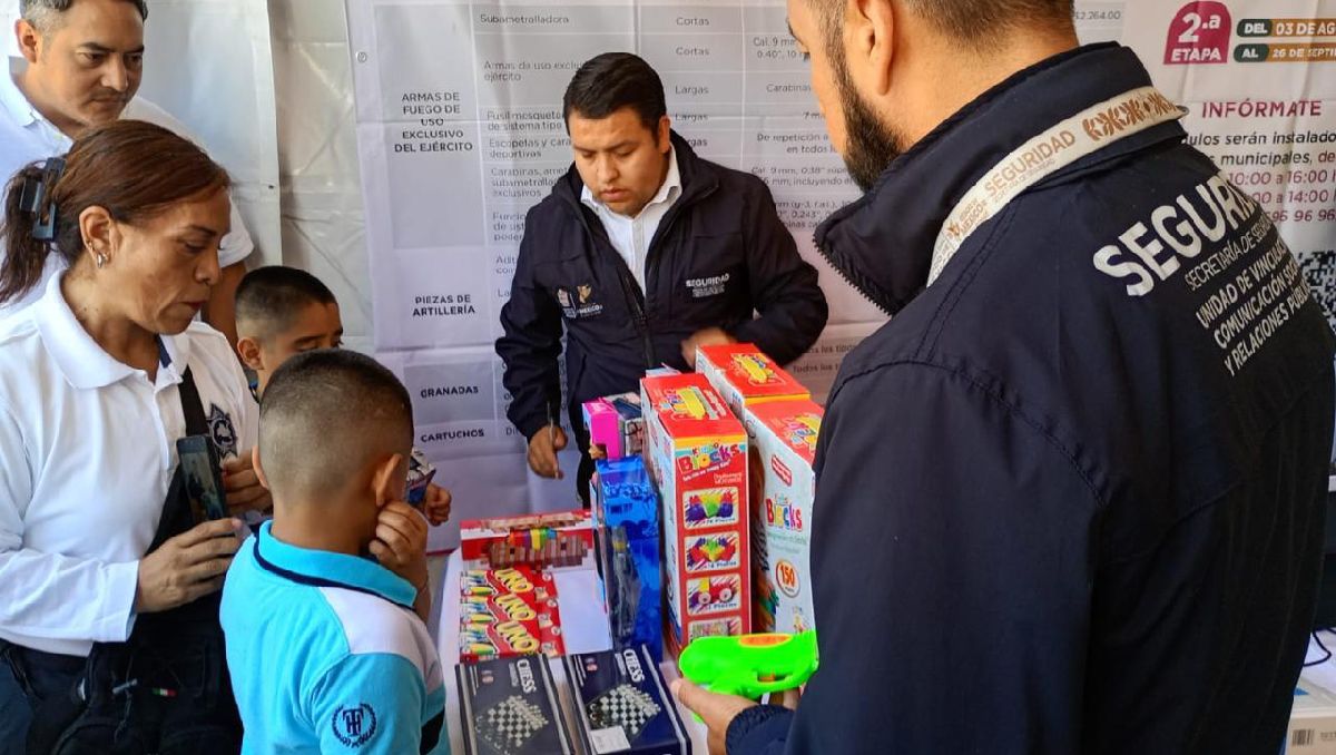 Los niños que participen en Sí al Desarme, Sí a la Paz recibirán juguetes tácticos. Foto: SSEM