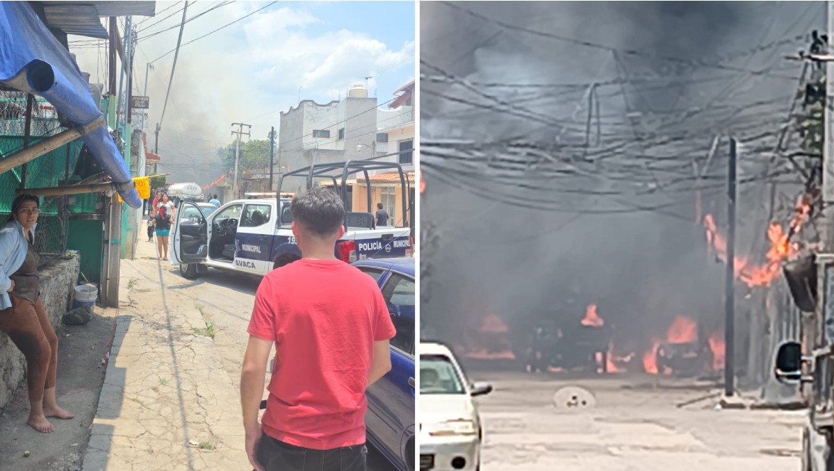 Servicios de emergencia se desplegaron en el cruce de las calles Diez de Abril y Francisco Villa.| Foto: Especial