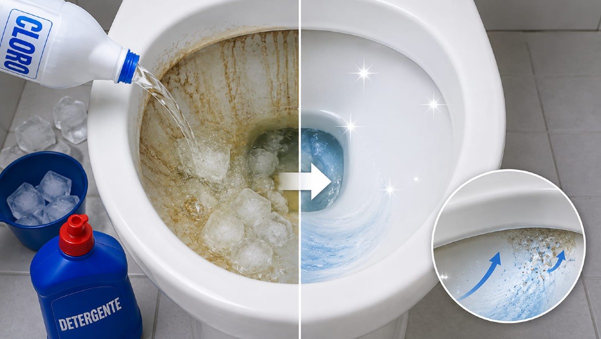 ¿Para qué sirve lanzar hielos y cloro al inodoro? | IA