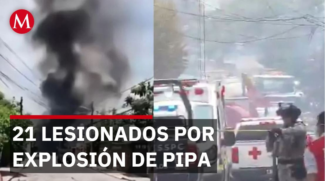 Fuga de gas en pipa provoca fuego descontrolado en Cuernavaca y Jiutepec