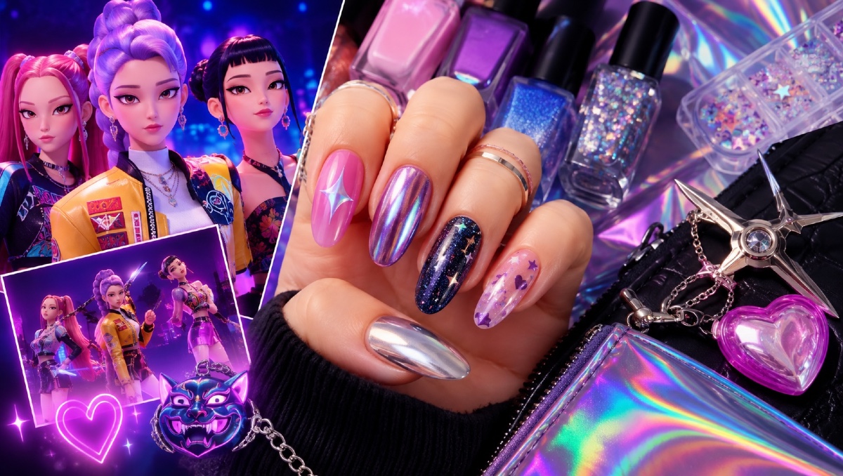 Uñas inspiradas en Las Guerreras K-Pop: 7 diseños fáciles | IA DISCOVER