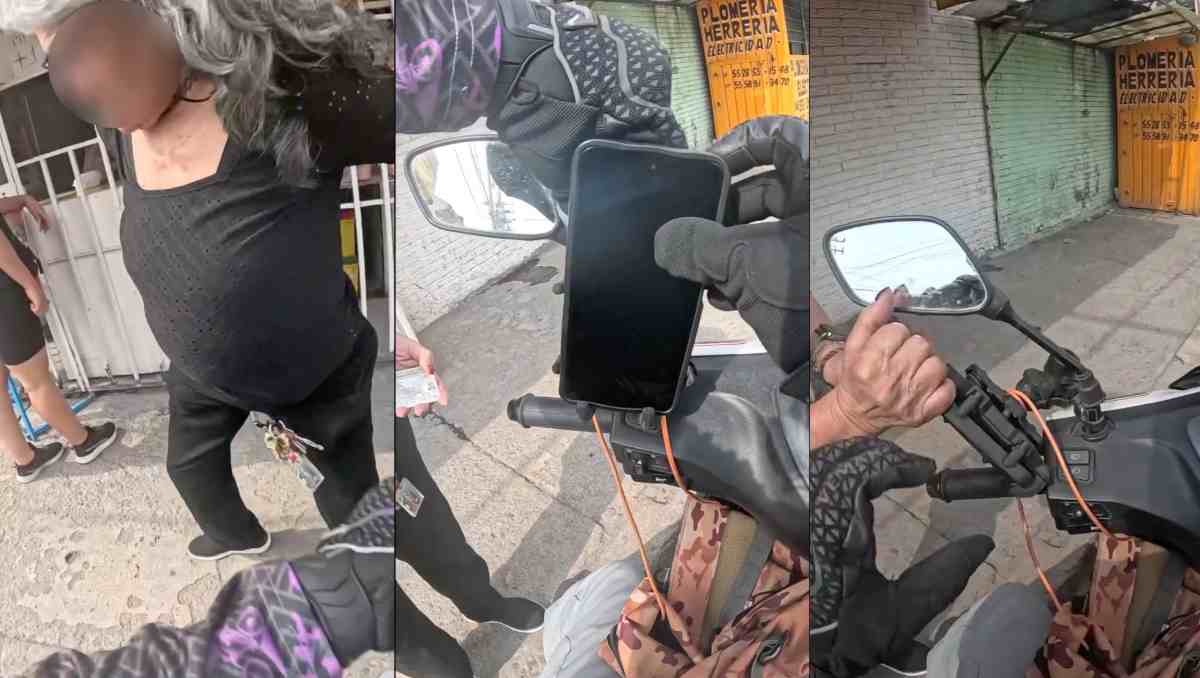 Una mujer de la tercera edad fue bautizada como “Lady Paquetes” tras agredir a un repartidor en Coacalco. | Foto: Especial