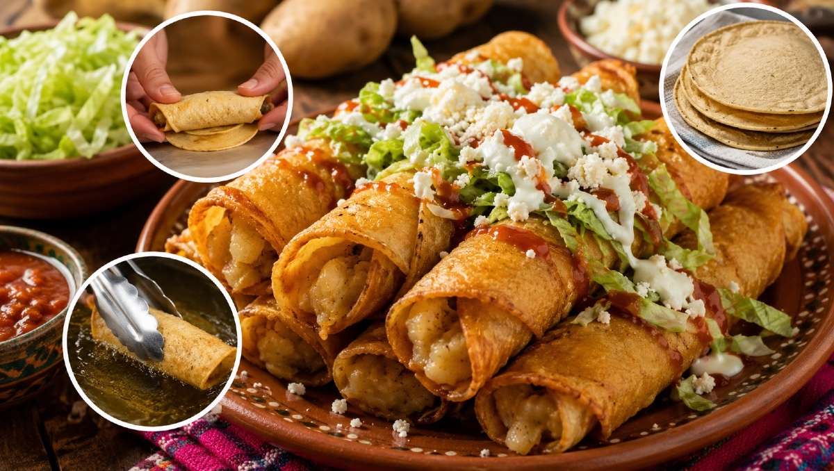 Receta de tacos dorados de papa: que no se rompan al freír | IA DISCOVER