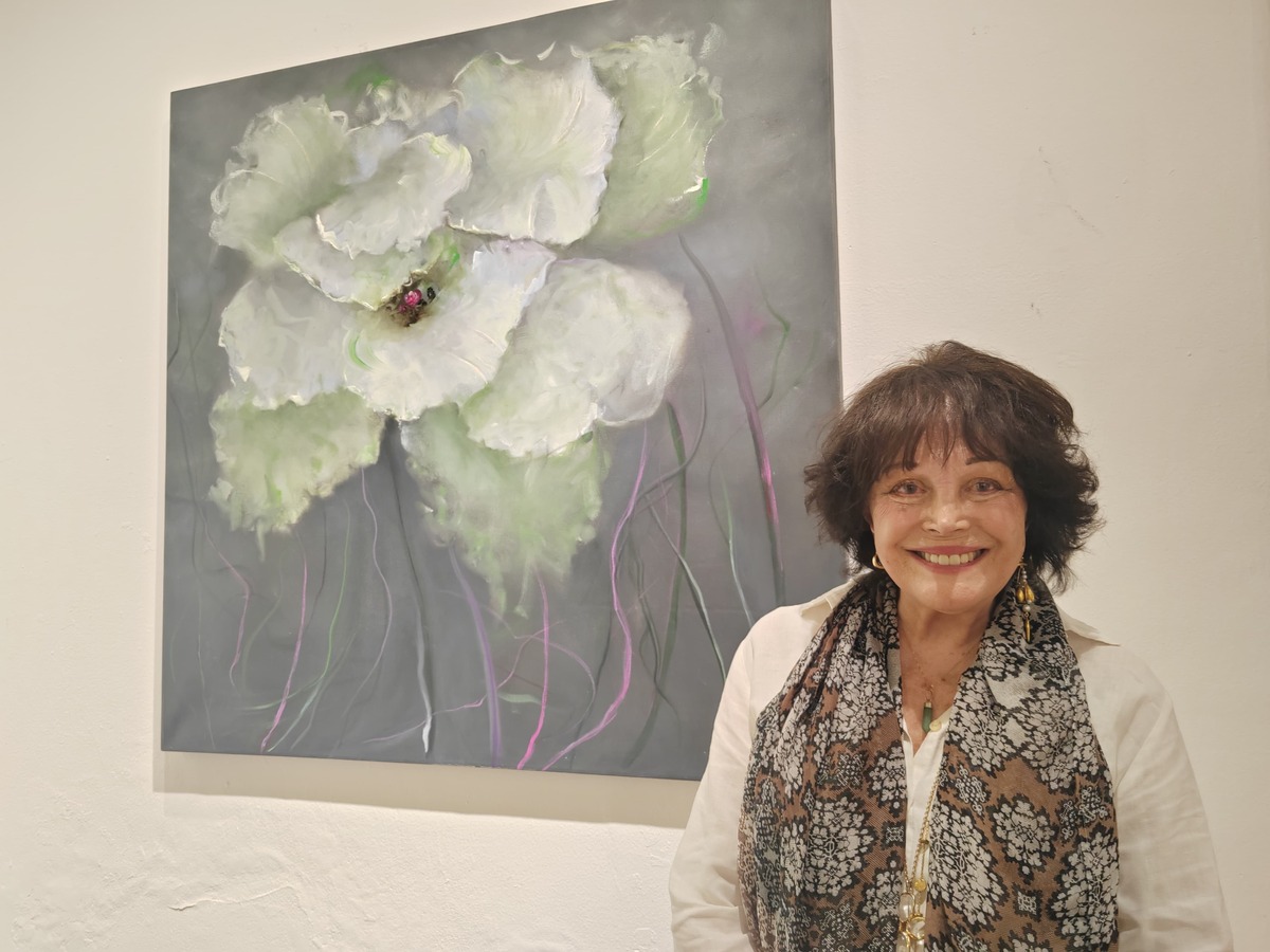 Victoria Montesinos muestra en Torreón su exposición ‘El cielo es el límite’. (Alejandro Castañeda)