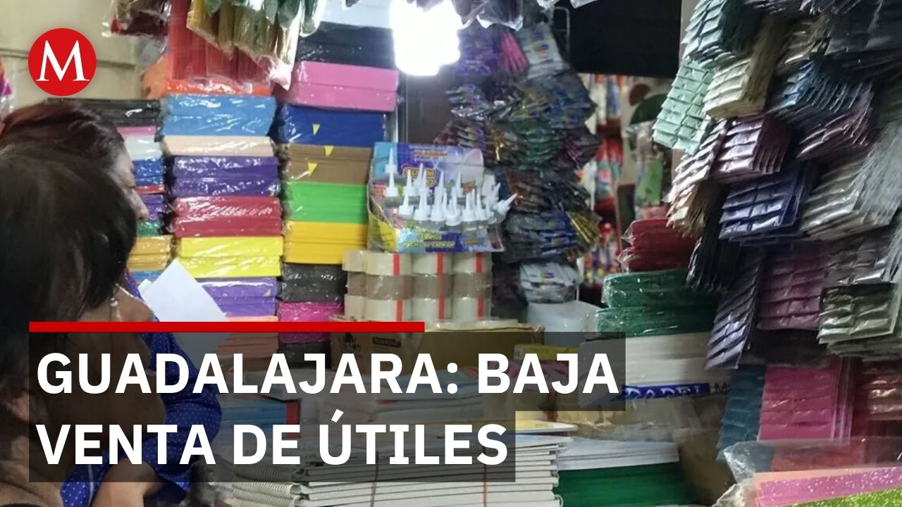 Baja demanda en papelerías de Guadalajara antes del regreso a clases